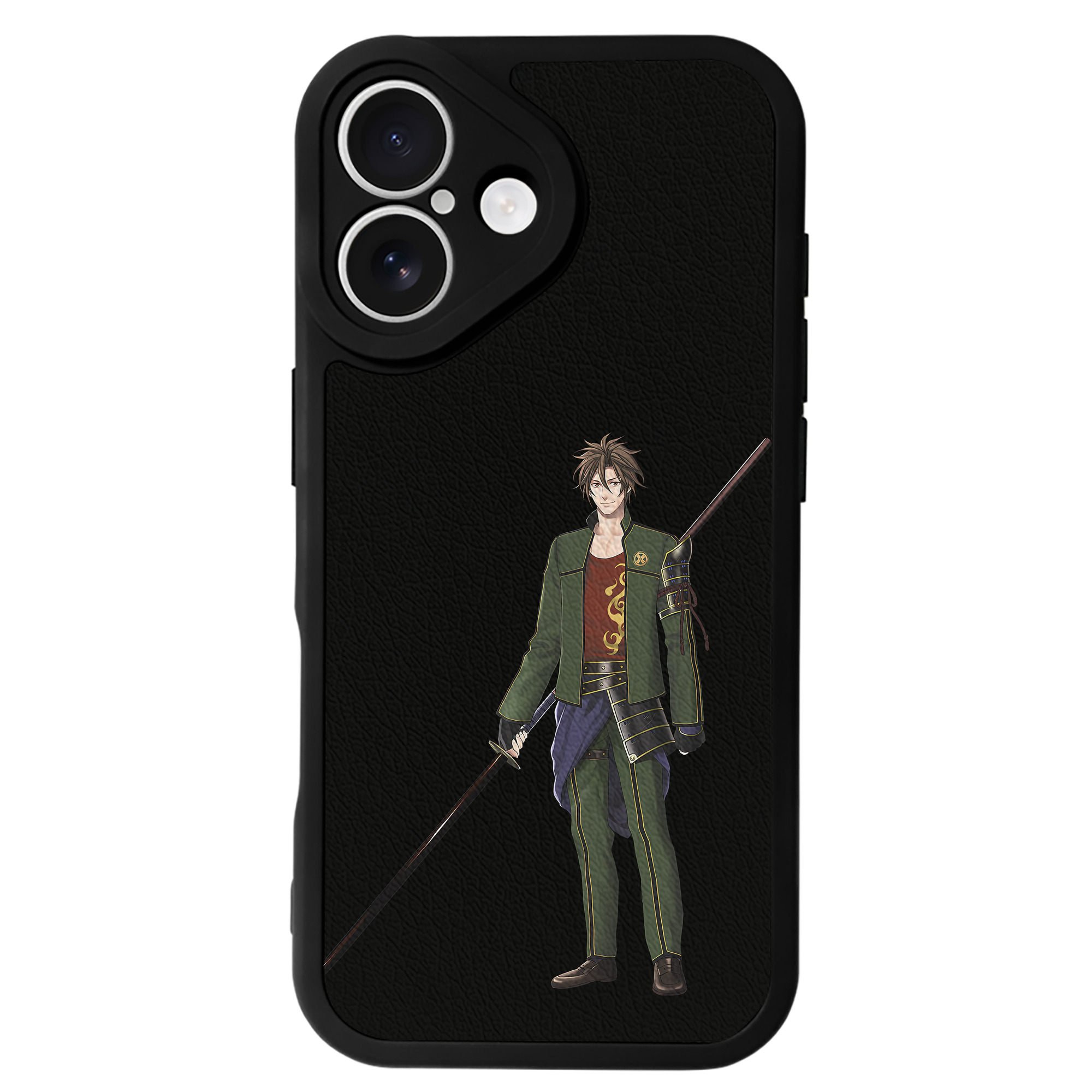 （画像用） 刀剣乱舞 Touken Ranbu 【iPhone 16シリーズ対応】シリコンスマホケース（レザー調） 材質：シリコン